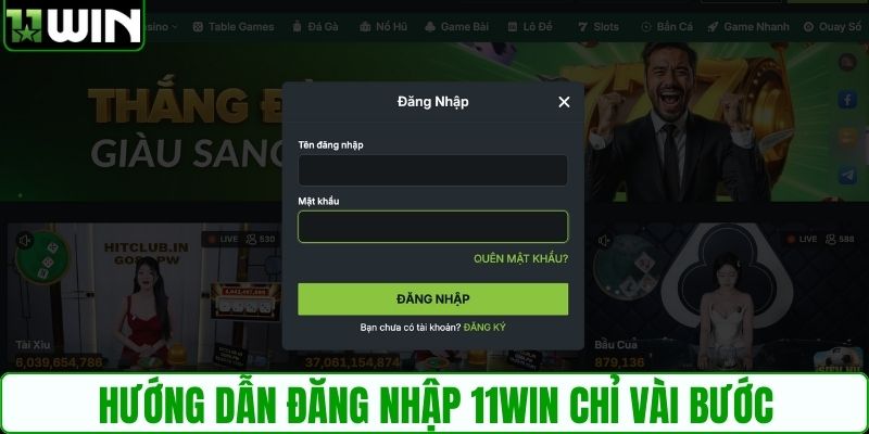 Hướng dẫn đăng nhập 11WIN chỉ vài bước