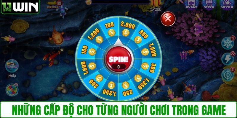 Những cấp độ cho từng người chơi trong game