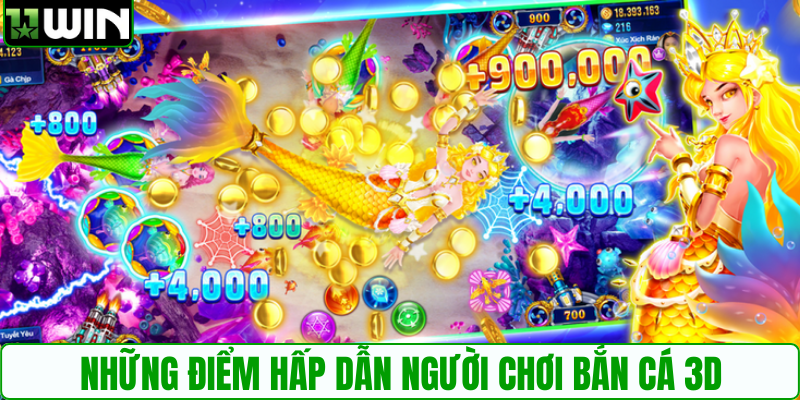 Những điểm hấp dẫn người chơi bắn cá 3D