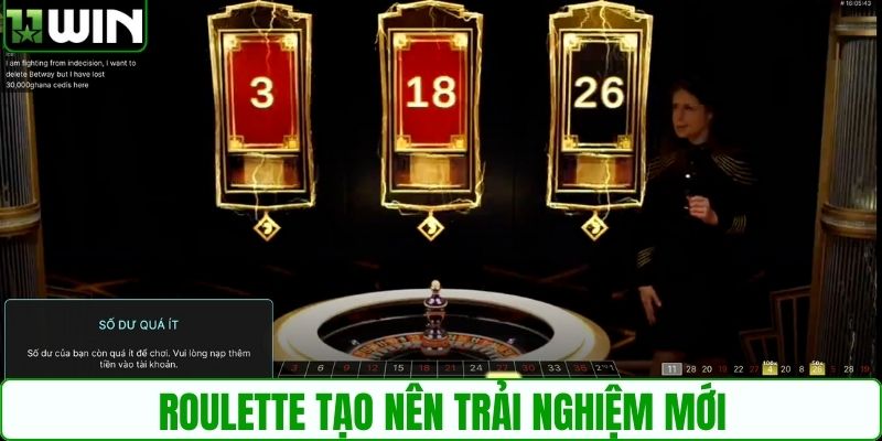 Roulette tạo nên trải nghiệm mới