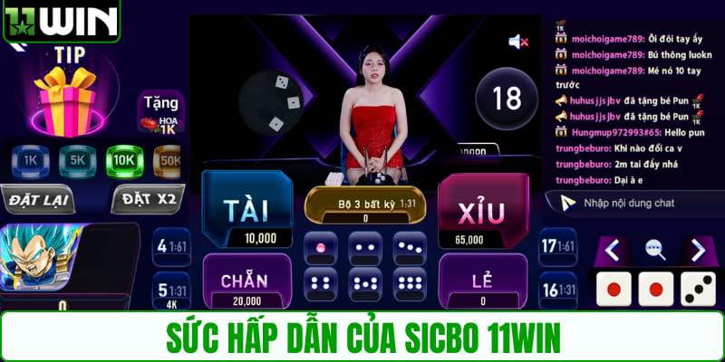 Sức hấp dẫn của game Sicbo 11WIN