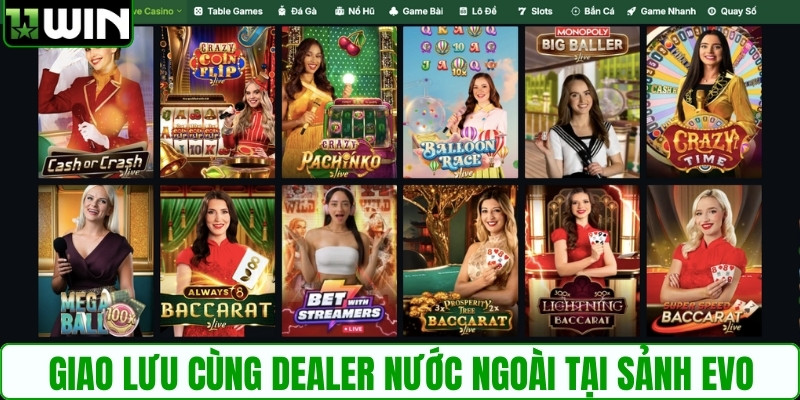 Giao lưu cùng dealer nước ngoài tại sảnh EVO